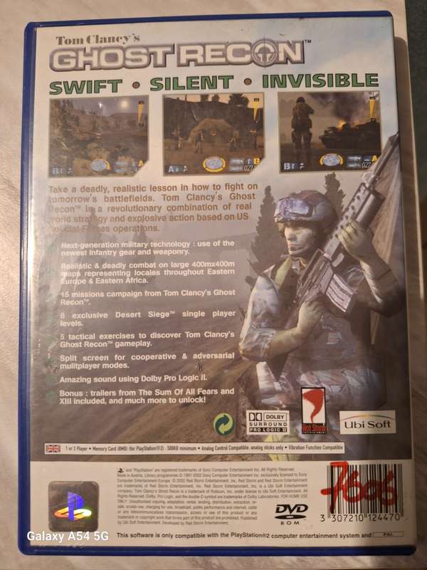 Tom Clancy's Ghost Recon (PS2) - NEXT BUSINESS DAY SHIPPING!