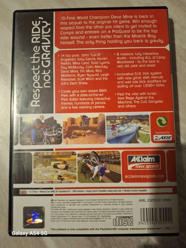 Dave Mirra Freestyle BMX 2 (PS2) - NEXT BUSINESS DAY SHIPPING!
