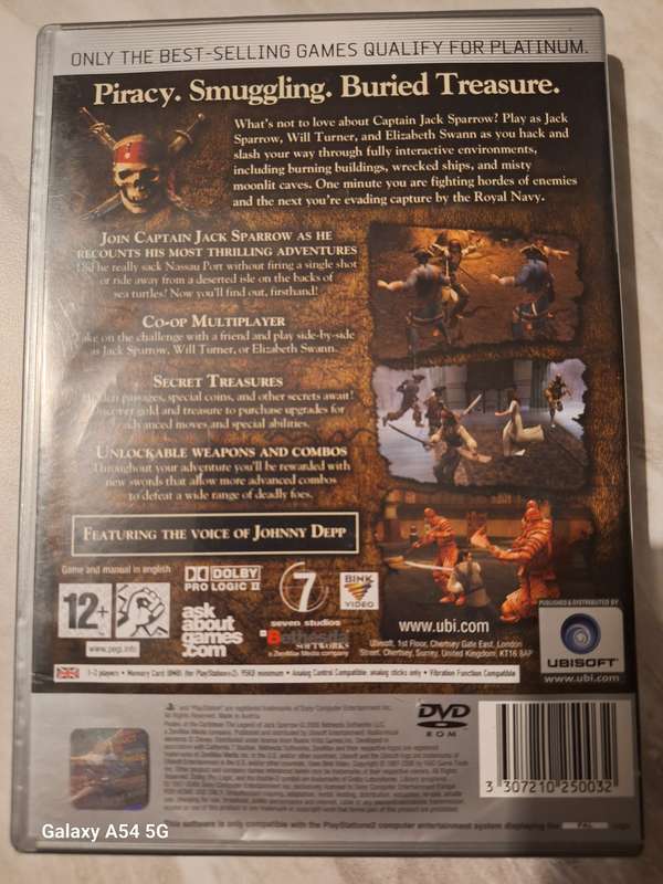 Pirates of the Caribbean: The Legend of Jack Sparrow (Platinum) (PS2) - NEXT BUSINESS DAY SHIPPING!