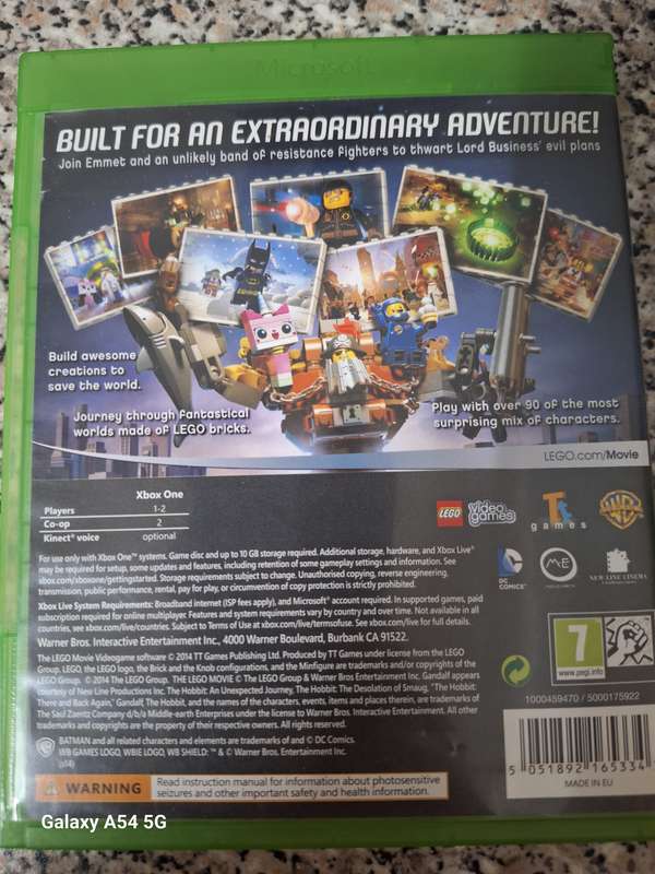 LEGO The Lego Movie Videogame (XBOX ONE) - NEXT BUSINESS DAY SHIPPING!