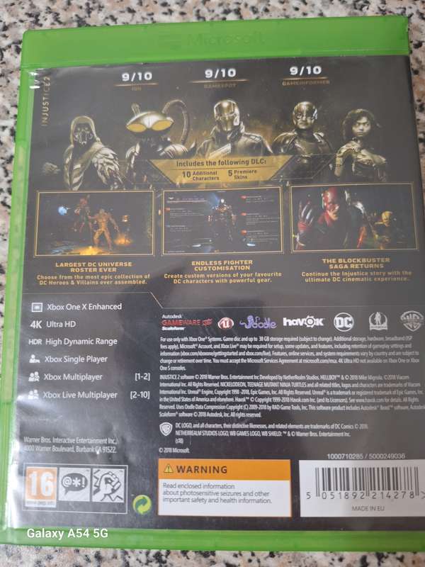 Injustice 2- Legendary Edition (XBOX ONE) - NEXT BUSINESS DAY SHIPPING!