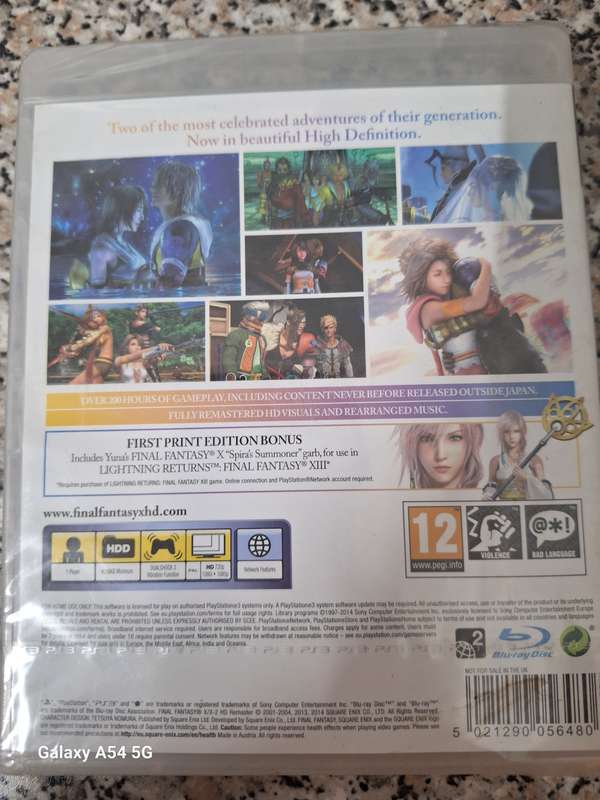* BRAND NEW SEALED * Final Fantasy X / X-2 HD Remaster (PS3) - NEXT BUSINESS DAY SHIPPING!