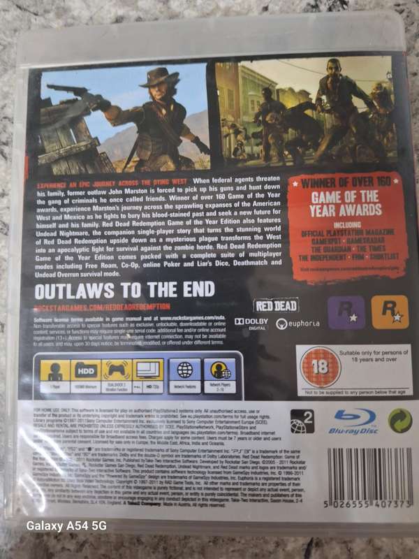 Red Dead Redemption: Game of the Year Edition (PS3) - NEXT BUSINESS DAY SHIPPING!