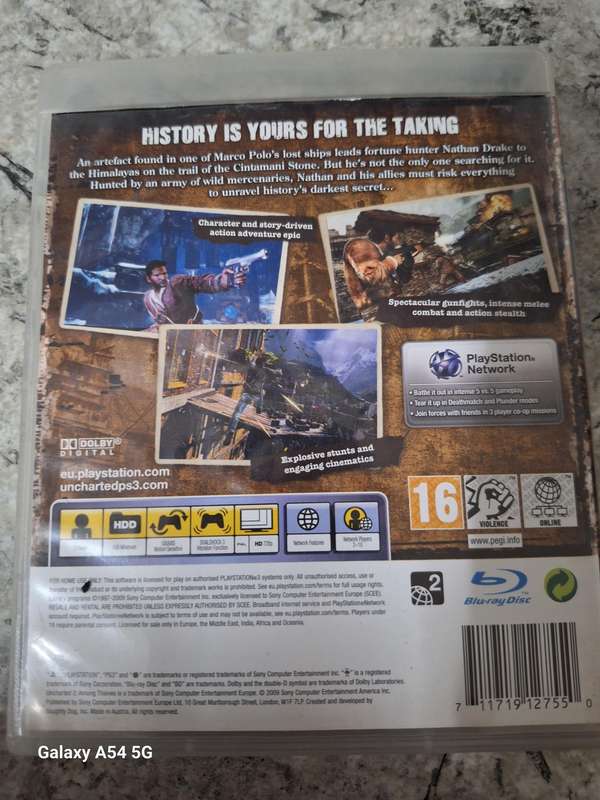 Uncharted 2 : Among Thieves (PS3) - NEXT BUSINESS DAY SHIPPING!