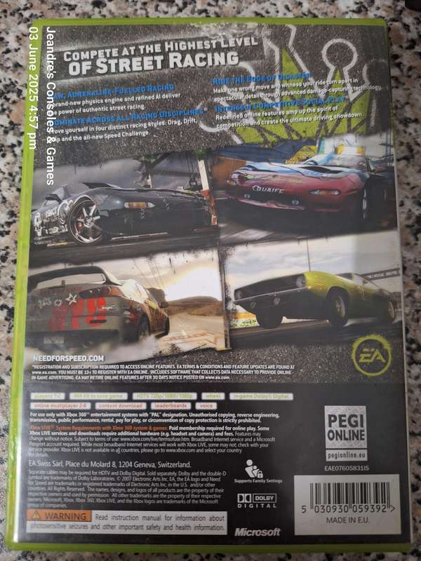 Need for Speed ProStreet (XBOX 360)