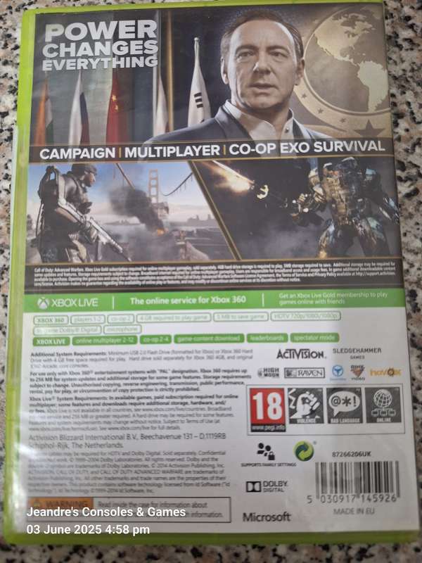 Call of Duty Advanced Warfare (XBOX 360)