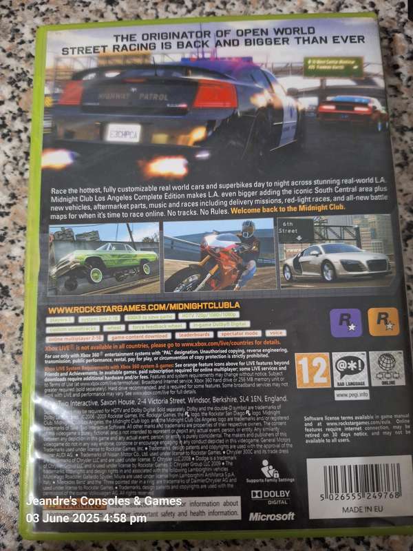 Midnight Club Los Angeles Complete Edition (Classics) (XBOX 360)