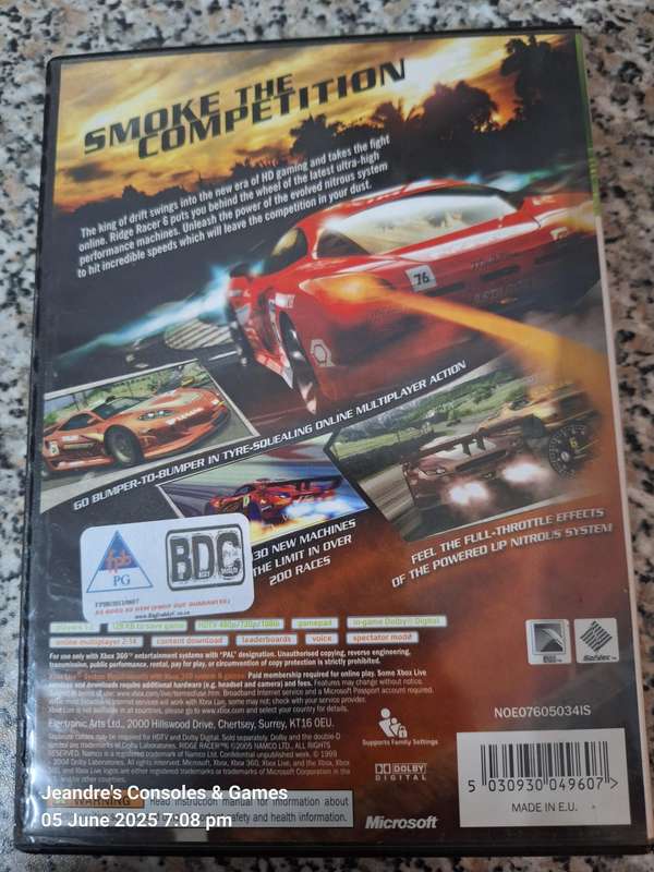 Ridge Racer 6 (XBOX 360)