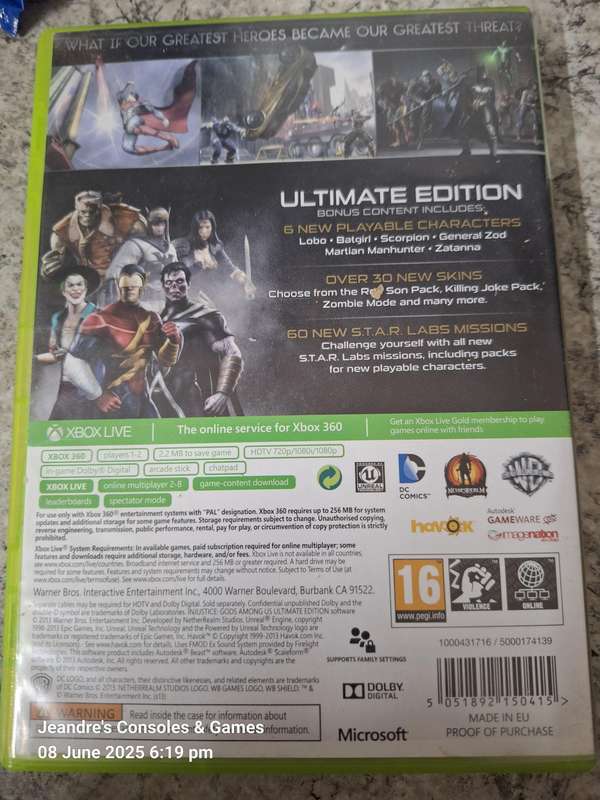 INJUSTICE: Gods Among Us- Ultimate Edition (XBOX 360)