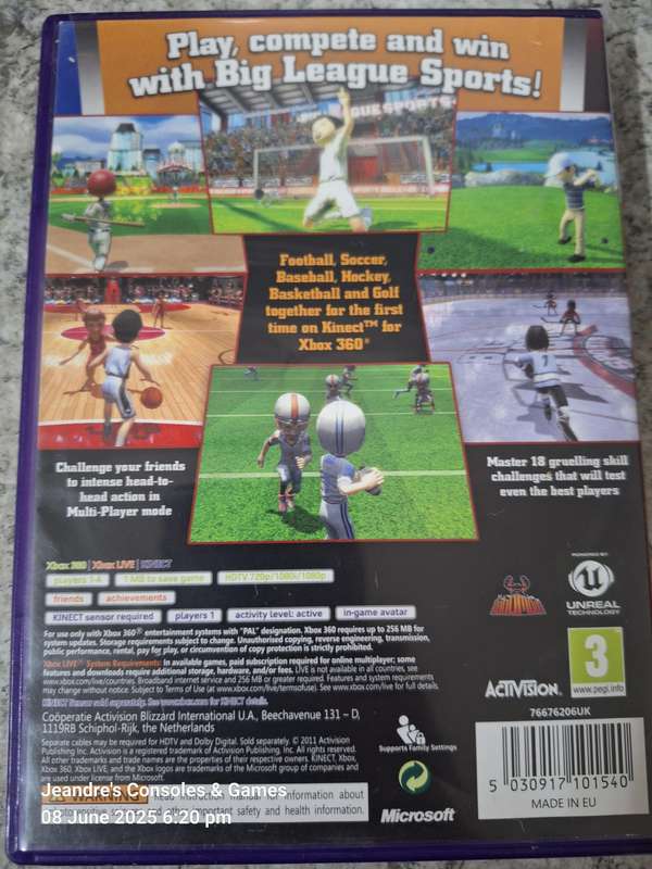 Big League Sports (XBOX 360) (REQUIRES KINECT SENSOR)