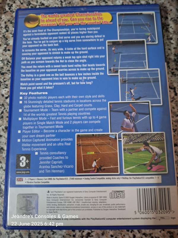 Perfect Ace- Pro Tournament Tennis (PS2)