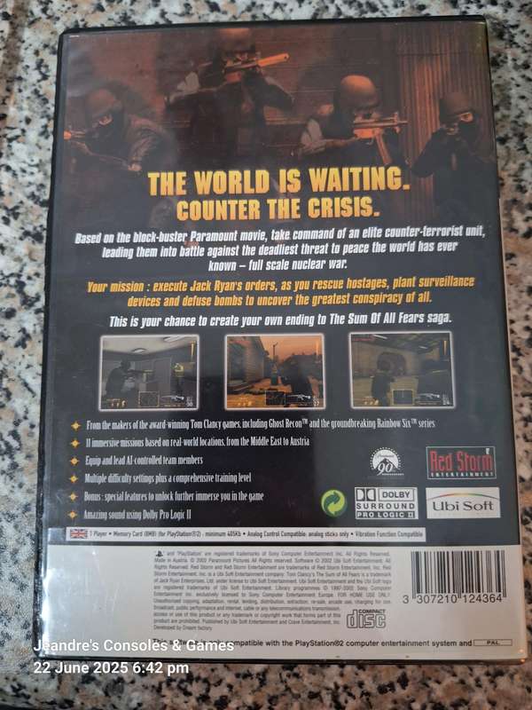 The Sum of All Fears (PS2)