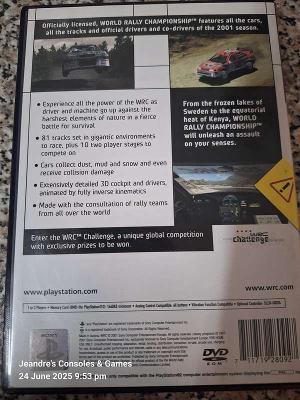 WRC: World Rally Championship (PS2)