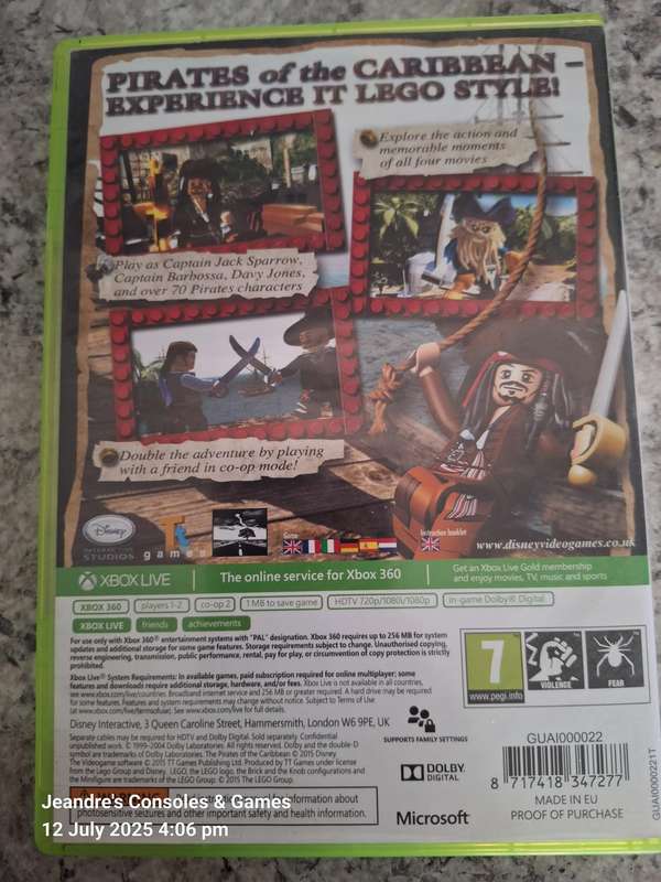 Disney LEGO Pirates of the Caribbean: The Video Game - Classics (XBOX 360)
