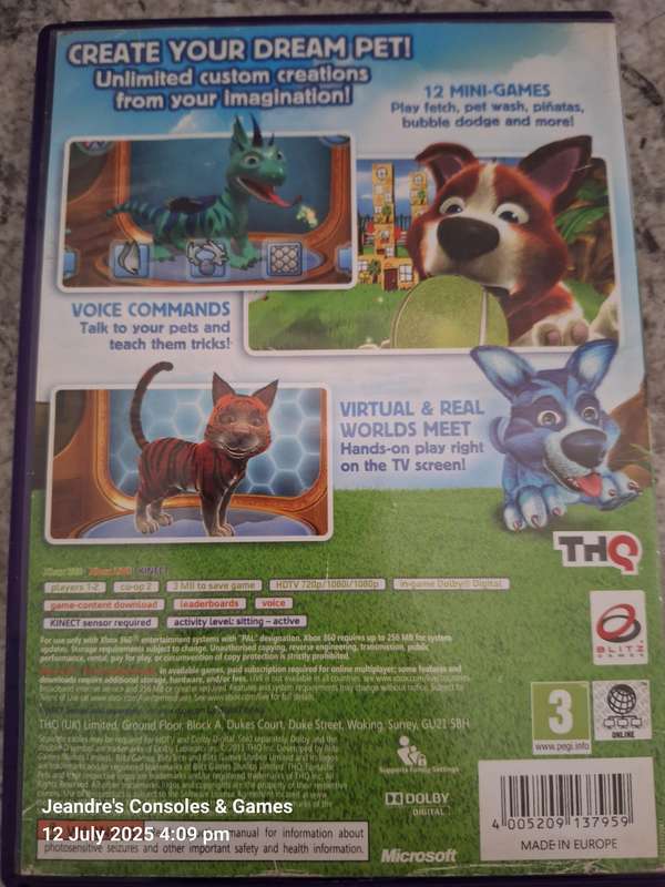 Fantastic Pets (XBOX 360) (REQUIRES KINECT SENSOR)