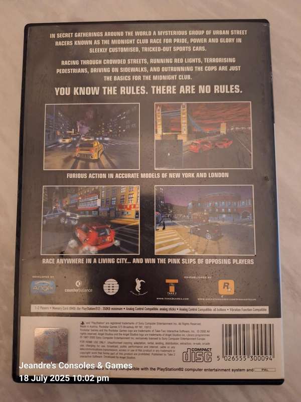 Midnight Club: Street Racing (PS2)
