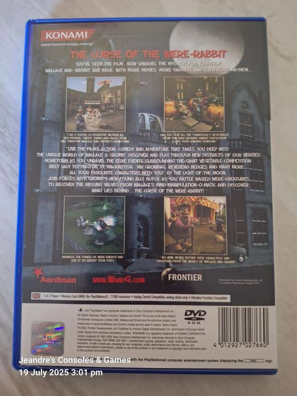 Wallace and Gromit 'The Curse of the Were-Rabbit' (PS2)
