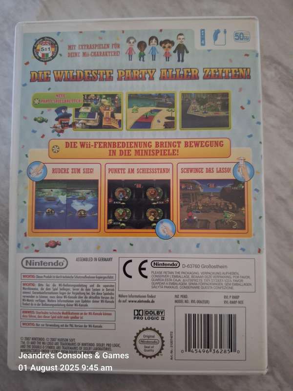 Mario Party 8 (Nintendo Wii) (Cover Not English)