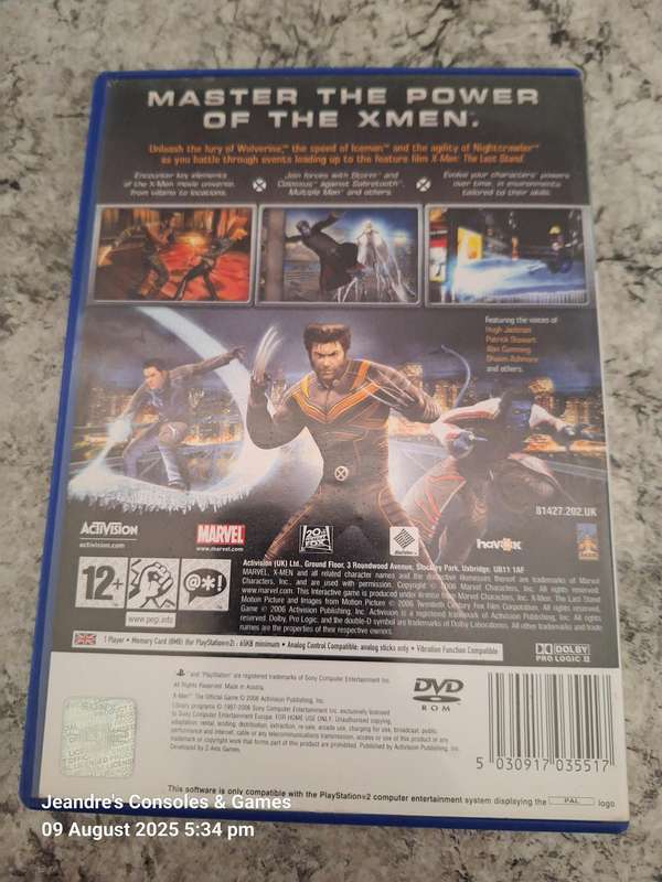 X-men: The Official Game (PS2)
