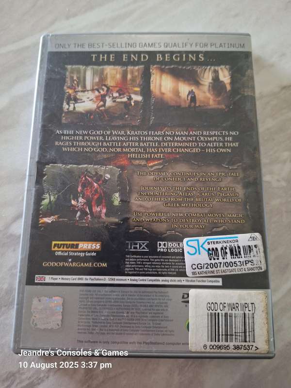 God of War II (2) - Platinum (PS2)
