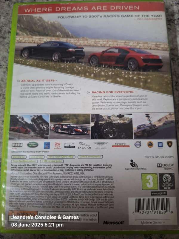 Forza MotorSport 3 (XBOX 360)
