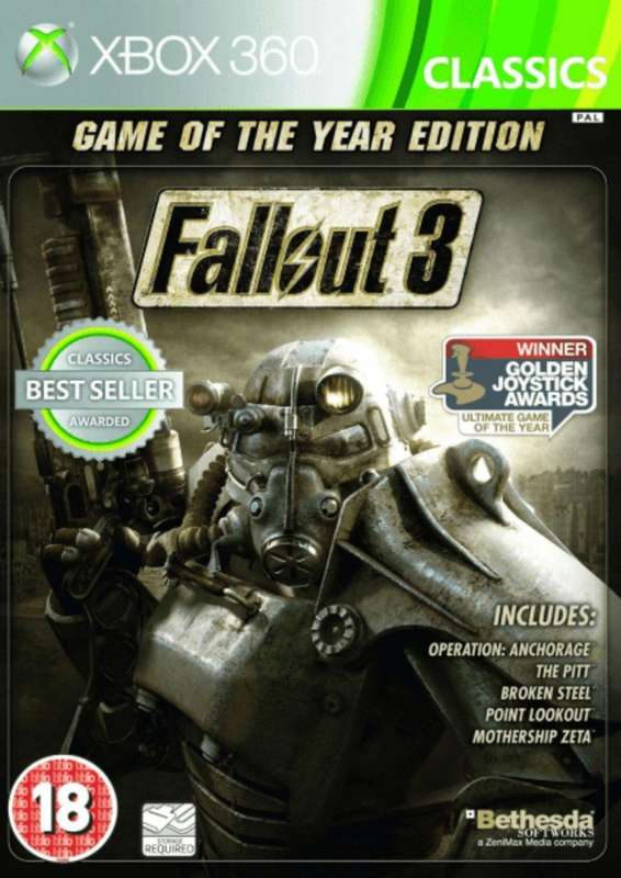 Fallout 3: Game of the Year Edition - Classics (XBOX 360)