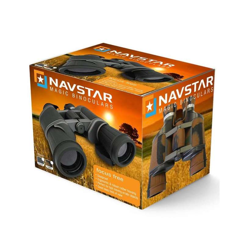 Navstar Focus Free Magic Binoculars for Birdwatching Sporting Hiking - 10x50 - Black