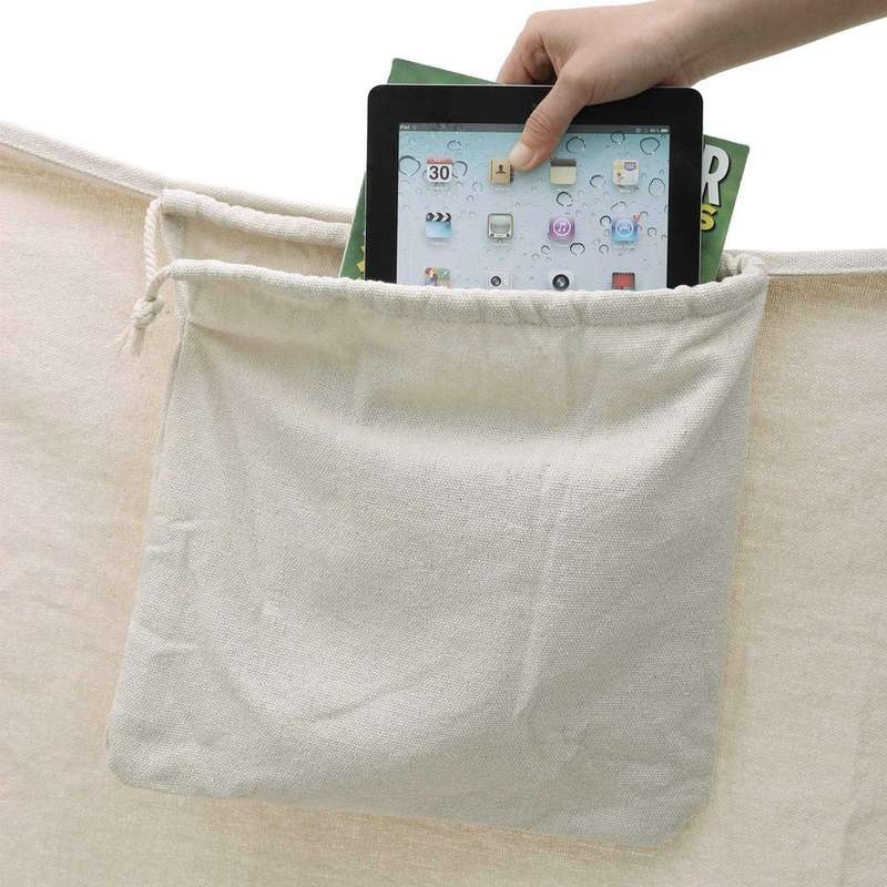 Features: Portable Colour: Beige Material: Cotton Textile Capacity: 210 x 150 cm (L x W) Product Wei