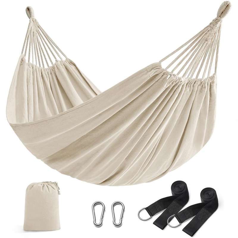 Features: Portable Colour: Beige Material: Cotton Textile Capacity: 210 x 150 cm (L x W) Product Wei