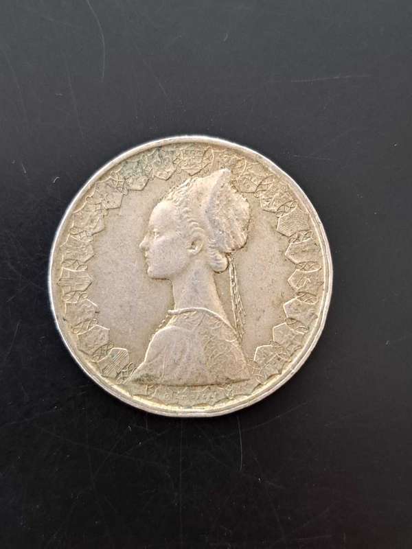 Italy 500 Lire silver coin 1990
