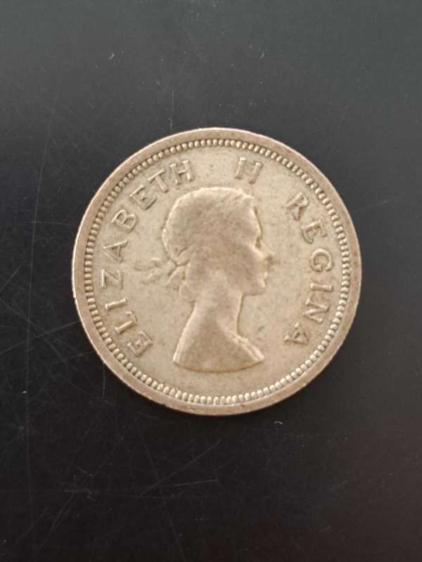 1958 South Africa 1 Shilling - Silver