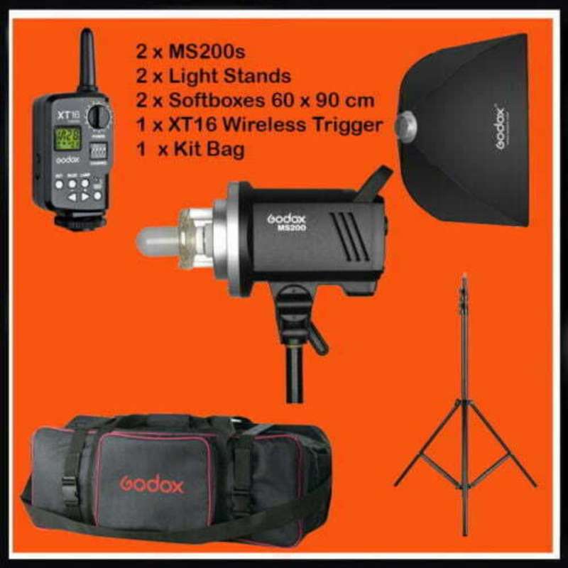 Godox ms200 twin lights