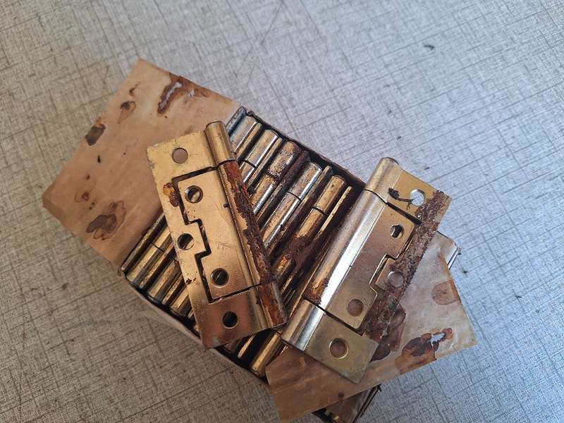 50mm but hinges and 75mm sinkless hinges