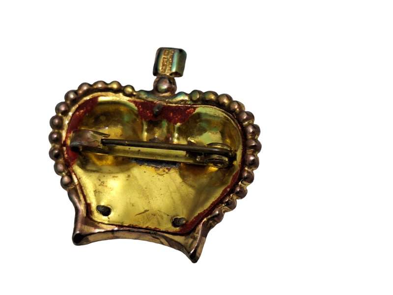 Lovely crown brooch made in England