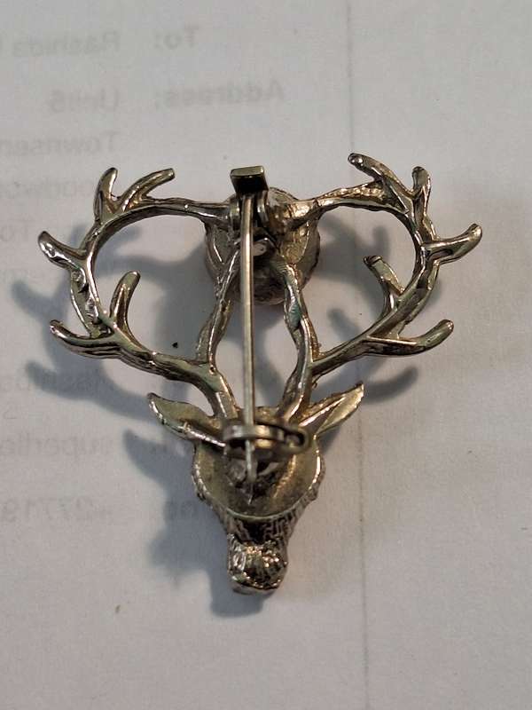 Vintage Scottish??? stag brooch