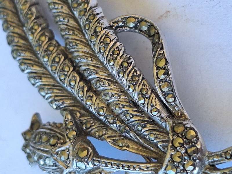 Large marcasite brooch