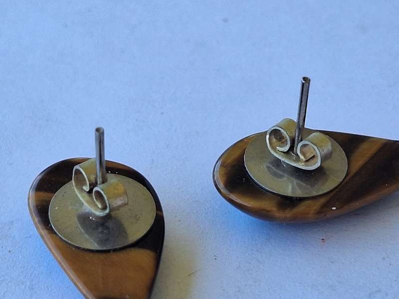 Tigers Eye earrings
