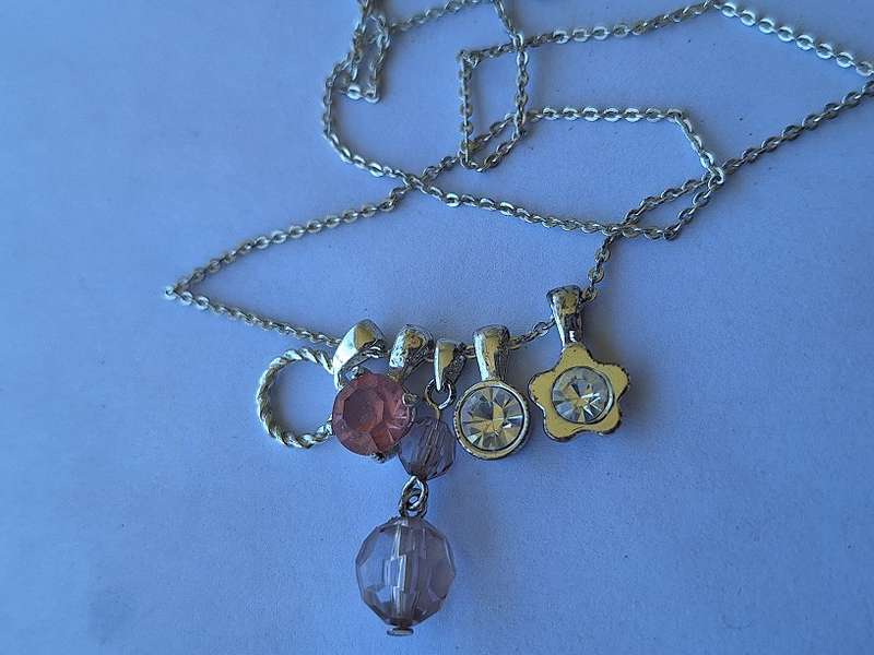 Necklace with small pendants