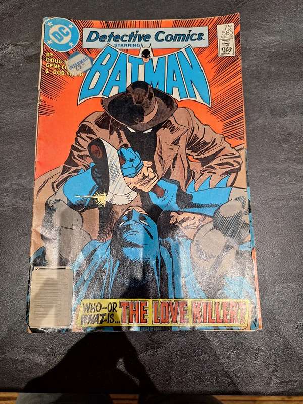 Batman comic, damaged