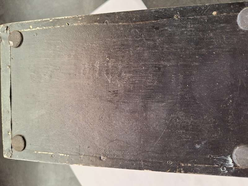 Stunning wooden box covered in thin brass