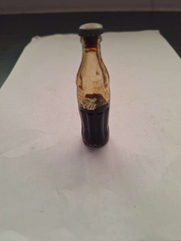 Miniature coke bottle 7.75cm high