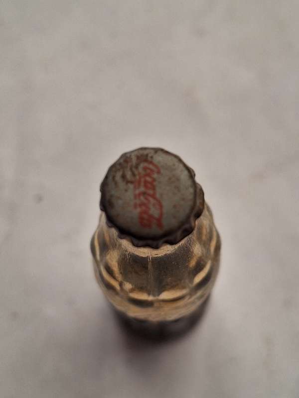 Miniature coke bottle 7.75cm high
