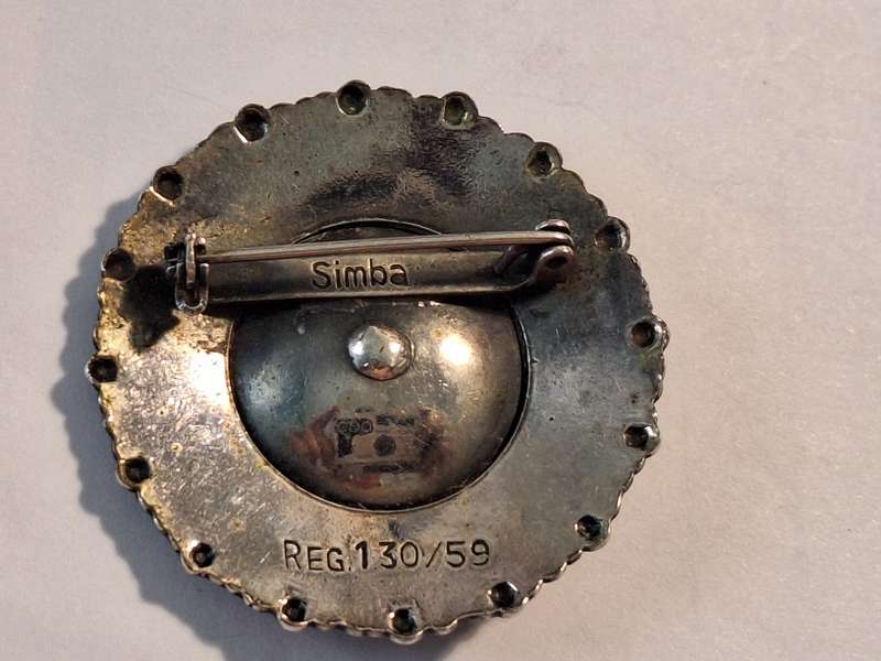 Sought after designer Simbe brooch