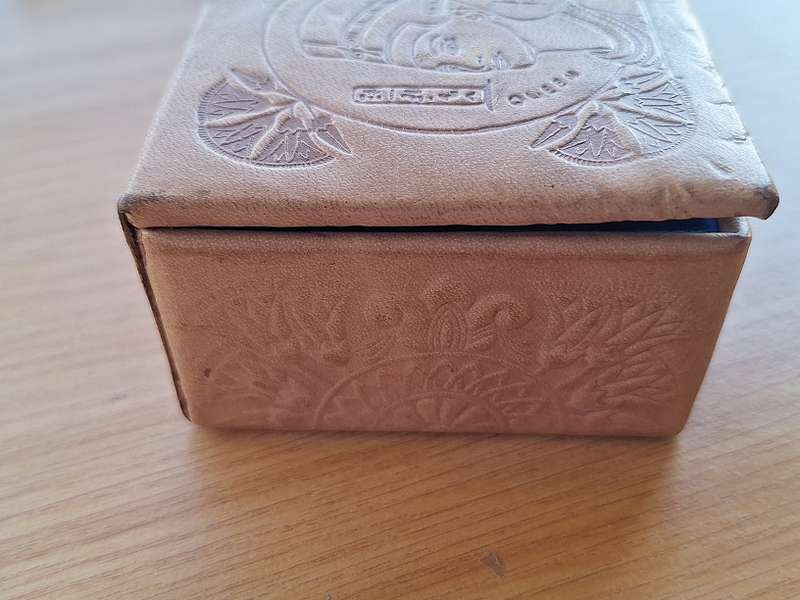 Lovely Egyptian leatherbound jewlery box
