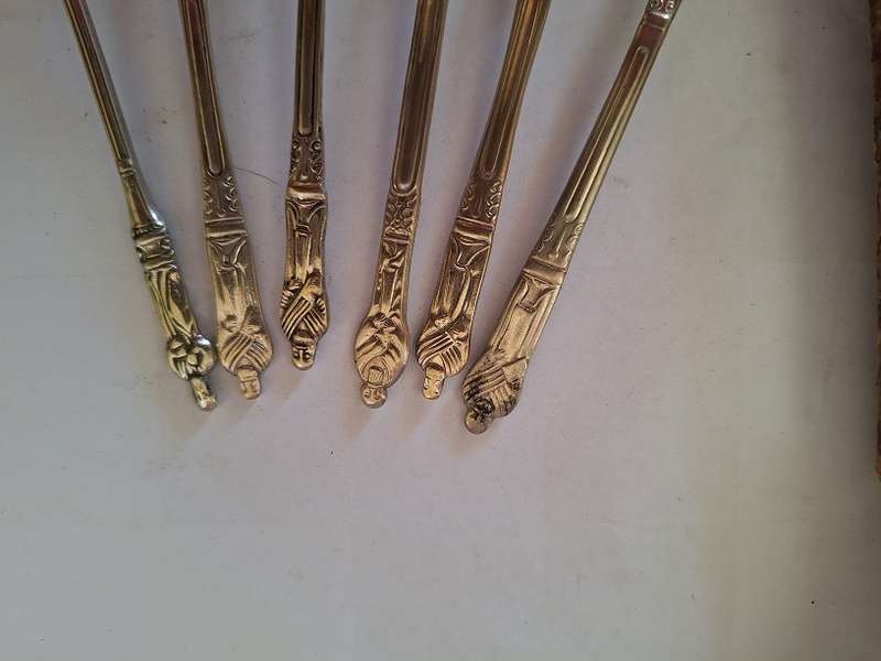 Apostle cake forks and teaspoons