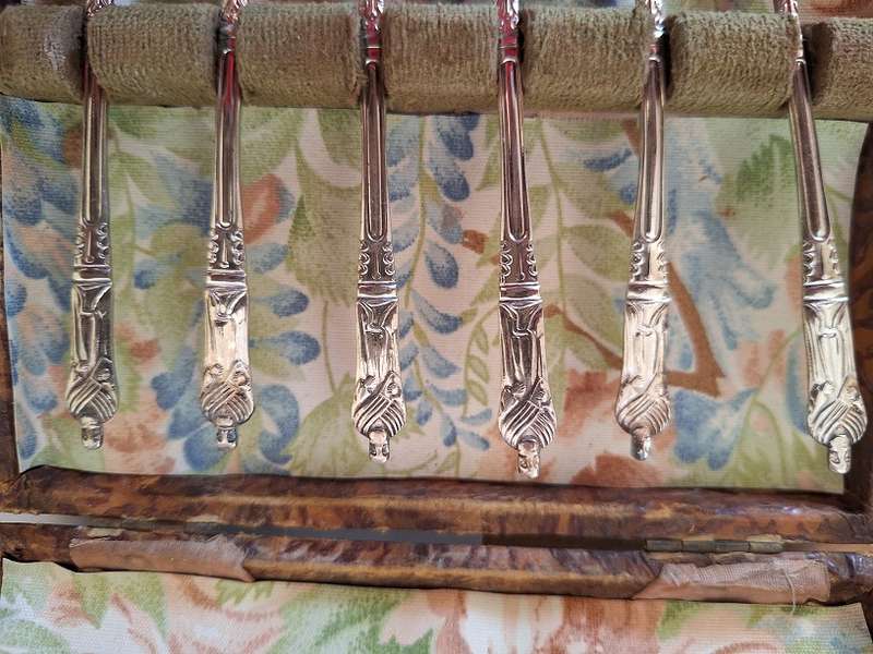 Apostle cake forks and teaspoons