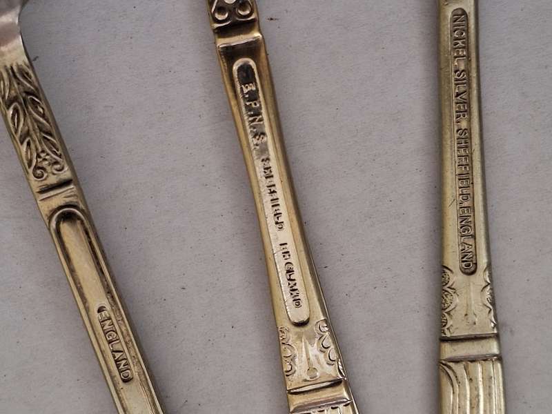 Apostle cake forks and teaspoons