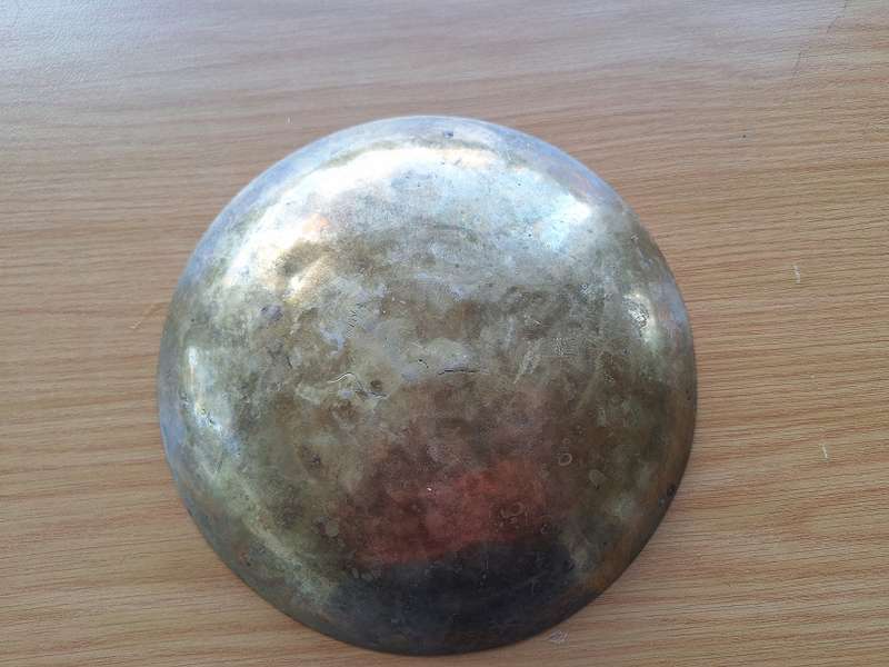 Large brass bowl