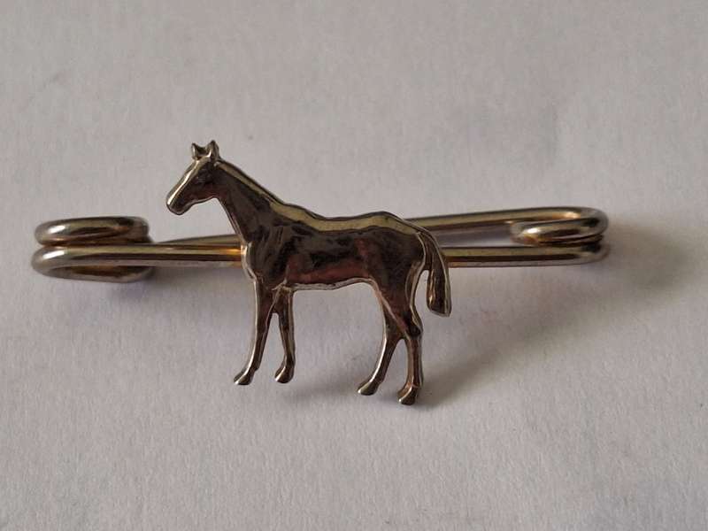 Vintage horse safety pin