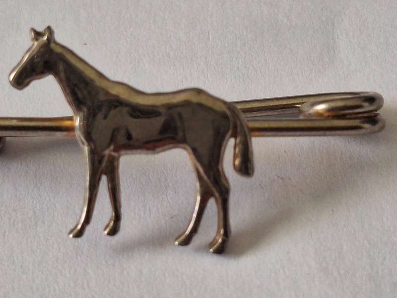 Vintage horse safety pin